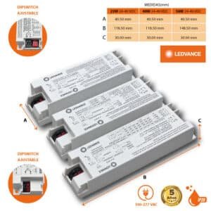 Driver 40w 24-46Vdc 550-850mA