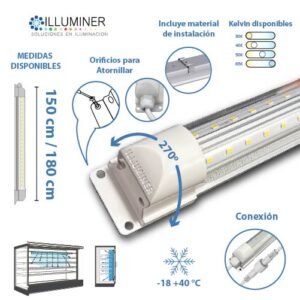 Tubo T8 LED Tipo V 27w