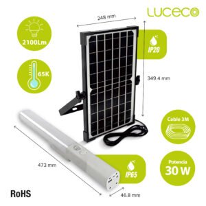 Barra LED Solar 30w