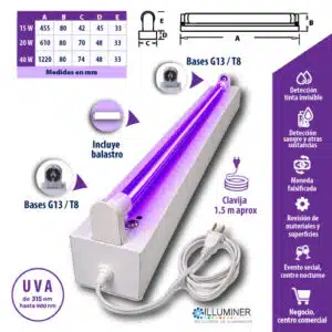 Kit Luz Negra 15w