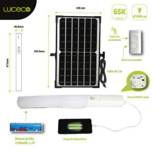 Tubo Barra LED Solar Batten