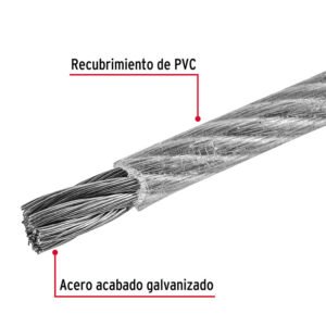51873 Cable de acero Recubierto