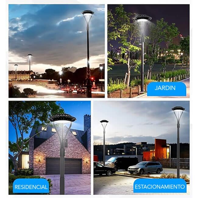 Punta Poste LED con Fotocelda 60w 57491 | Illuminer MX