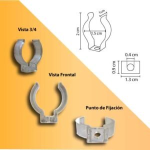 Abrazadera T5 Plastico
