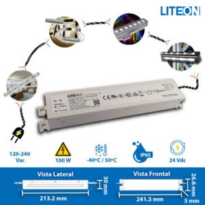 Balastro LED 100w 24vdc