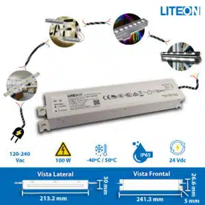 Balastro LED 100w 24vdc