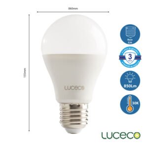 Foco LED A19 Luz Calida