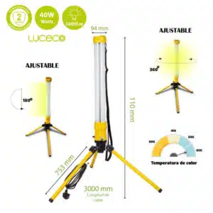 Tripie LED Portátil Ajustable