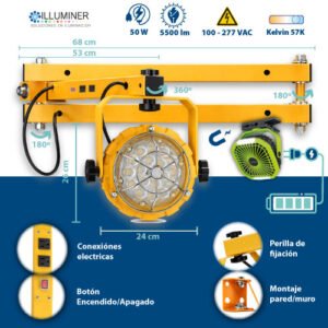 Lampara Triple Brazo Anden