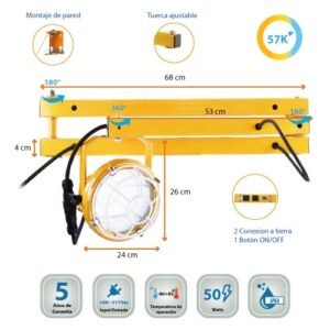 Lampara Triple Brazo Anden