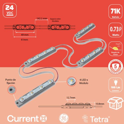 Modulo LED 24Vdc TetraMAX