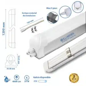 Regleta T8 LED Base Integrada