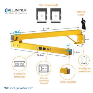 Brazo Doble Articulado DockLight