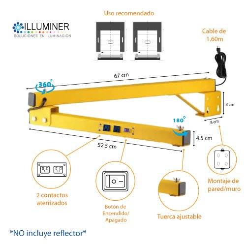 Brazo Doble Articulado DockLight