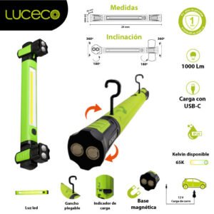 Linterna LED Taller Recargable