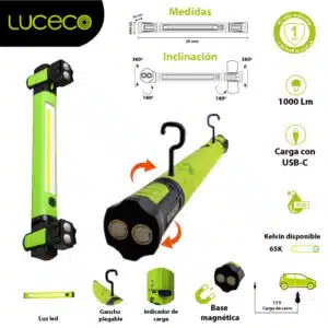 Linterna LED Taller Recargable