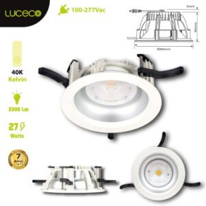 Downlight 6" 27w Luceco