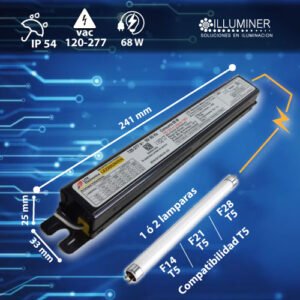 Balastro 2x28w T5