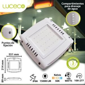 LED Techo Gasolinera 100w