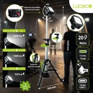 Tripie LED Recargable