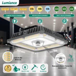 Canopy LED Gasolinera 100w