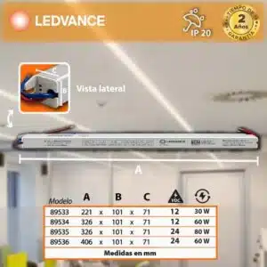 Driver Slim 30w 12Vdc